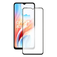 Закаленное стекло 3D для Oppo A18 4G / A38 4G, чёрный