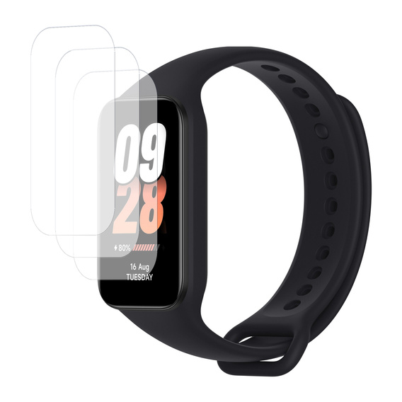 3x ERBORD Гідрогелева фольга для Xiaomi Smart Mi Band 8 Active