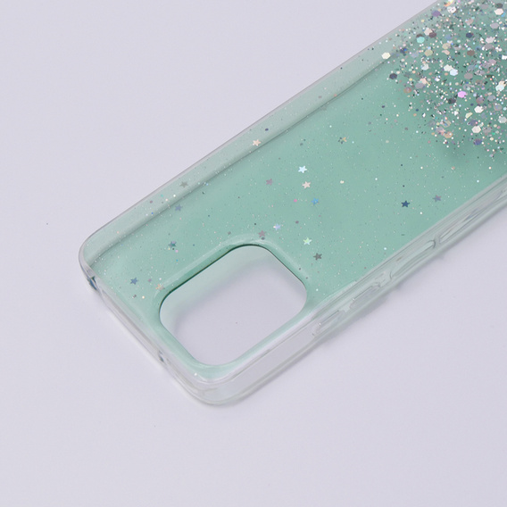 Чехол до Xiaomi Redmi 12, Glittery, зелёный