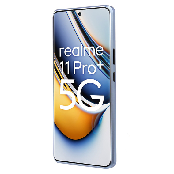 Чехол для Realme 11 Pro 5G / Pro+ 5G, Magnetic Dual Glass, синий