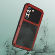 Чехол Love Mei до Samsung Galaxy S22, armored with glass, красный