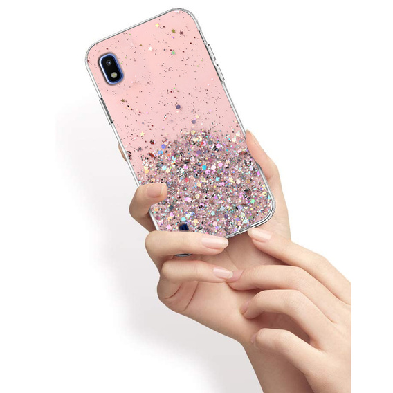 Чoхол до Samsung Galaxy A10, Glittery, рожевий