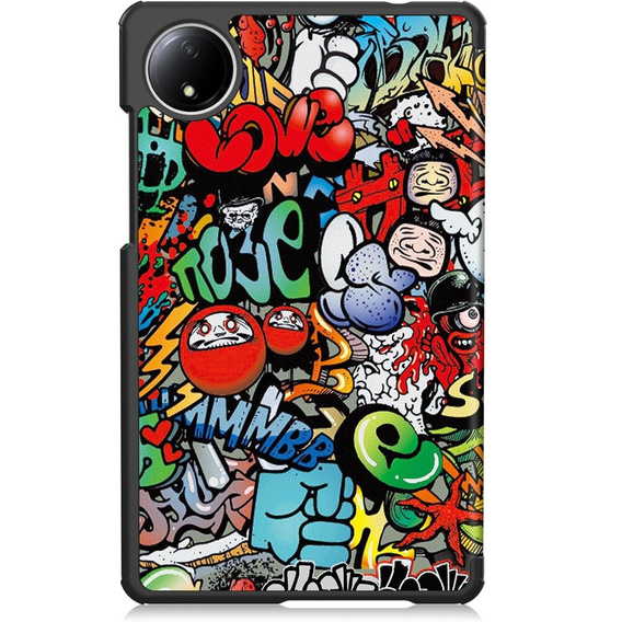 Чехол для Xiaomi Redmi Pad SE 8.7, Smartcase, graffiti