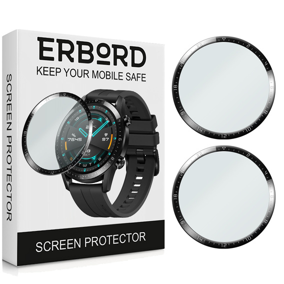 2x Гибридное стекло ERBORD для Huawei Watch GT 2 46MM