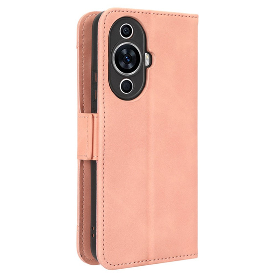 Футляр з клапаном для Huawei Nova 11 Pro, Card Slot, рожевий