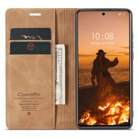 Чохол-сумка для Xiaomi 12 Lite, Leather Wallet Case, коричневий