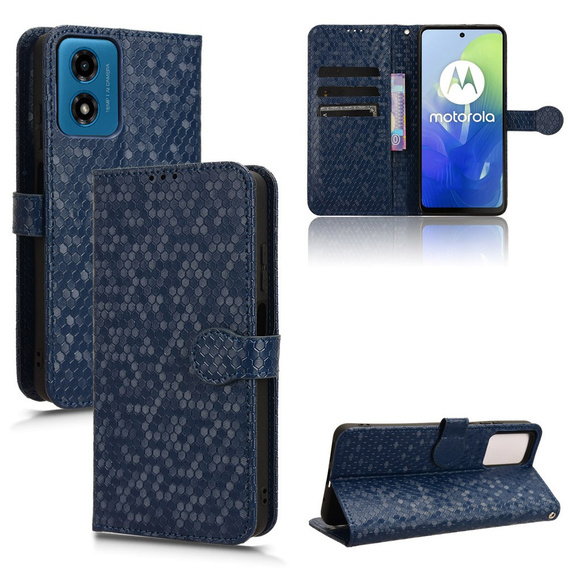 Флип-кейс для Motorola Moto G24 / G24 Power / G04, Wallet Rhombus, синий