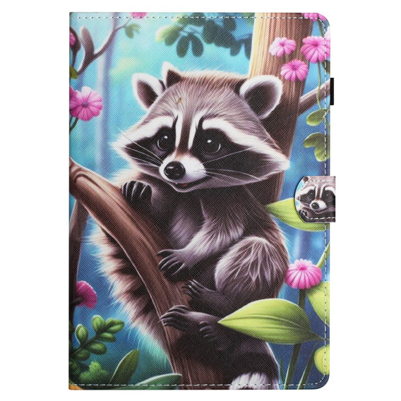 Чохол для iPad 10.9" 2022 (10 gen.), з клапаном, raccoon