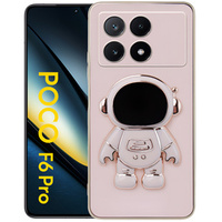 Чoхол до Xiaomi Poco F6 Pro, Astronaut, рожевий