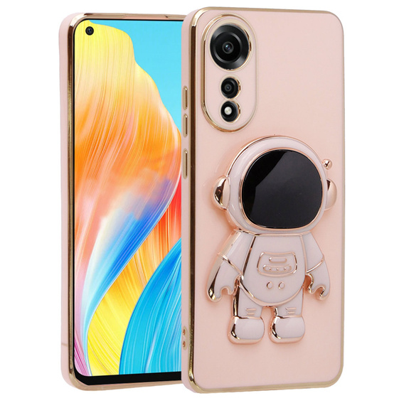 Чехол до Oppo A78 4G, Astronaut, розовый rose gold