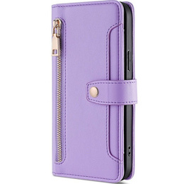 Чохол-книжка для Samsung Galaxy S23, Wallet Zipper Pocket, фіолетовий