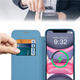 Откидной чехол для iPhone 15 Pro, RFID Wallet MagSafe CamShield, синий