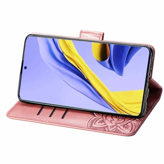 Чохол-книжка для Samsung Galaxy A51 4G, Butterfly, рожевий rose gold