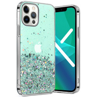 Чехол до iPhone 13 Pro, Glittery, зелёный