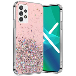 Чехол до Samsung Galaxy A32 5G, Glittery, розовый