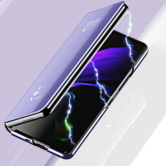 Чехол до Samsung Galaxy Z Fold3 5G, Clear View, синий