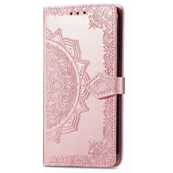 Чохол-книжка для Oppo A78 4G, Mandala, рожевий rose gold