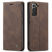 Чохол-сумка для Samsung Galaxy S22 5G, Leather Wallet Case, кава