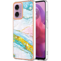 Защитный чехол для Motorola Moto G24 / G24 Power / G04, Marble Slim Case, синий