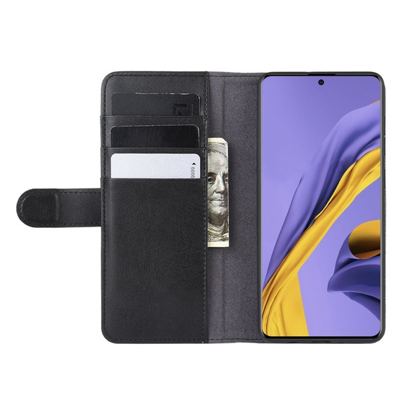 Откидной чехол для Samsung Galaxy A51, Leather Flexi Book, чёрный