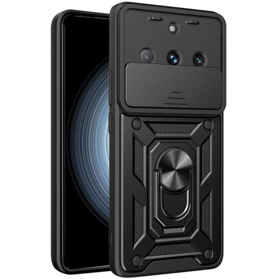 Чехол NOX Camera Slide Realme 11 Pro 5G / 11 Pro+ 5G, CamShield Slide, чёрный