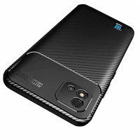 Чехол до Realme C11 2021, Carbon Gel, чёрный