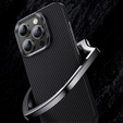 Чохол BENKS Kevlar для iPhone 15 Plus, Carbon Fiber, чорний