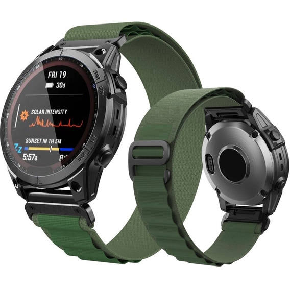 Нейлоновый ремешок Quickfit для Garmin Fenix 5/6/6 PRO/7 Forerunner 965/955/945