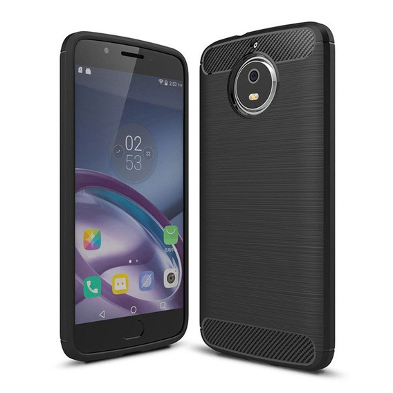 Чехол до Motorola Moto G5S, Carbon, чёрный