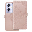 Откидной чехол для Oppo A79 5G, Mandala, розовый rose gold