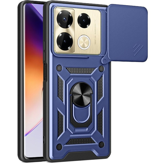 Чехол NOX Camera Slide Infinix Note 40 Pro, CamShield Slide, синий