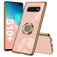 Чoхол до Samsung Galaxy S10+ Plus, Electro Ring, рожевий