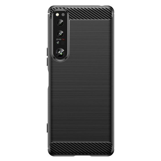 Чехол до Sony Xperia 1 IV, Carbon, чёрный