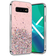 Чехол до Samsung Galaxy S10 5G, Glittery, розовый