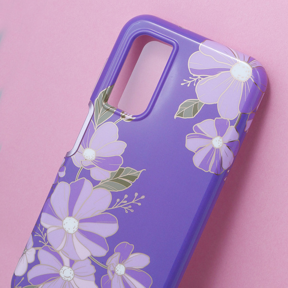 Чoхол до Samsung Galaxy A14 4G/5G, Suritch Full Body Flowers, фіолетовий