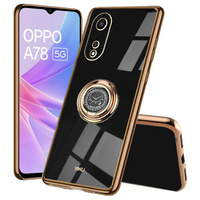 Чехол до Oppo A78 5G, Electro Ring, чёрный