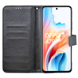 Откидной чехол для Oppo A79 5G, Crazy Horse Wallet, чёрный