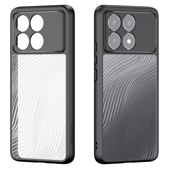 Чехол DuxDucis для Xiaomi Poco F6 Pro, Aimo case, прозрачный / черный