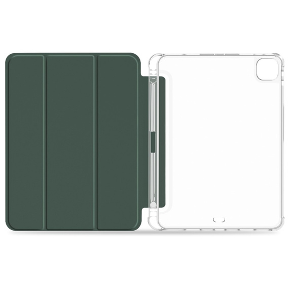 Чехол для iPad Pro 11 2022 / 2021 / 2020, Smartcase Hybrid, с местом для стилуса, тёмно-зелёный