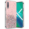 Чехол до Samsung Galaxy A7 2018, Glittery, розовый