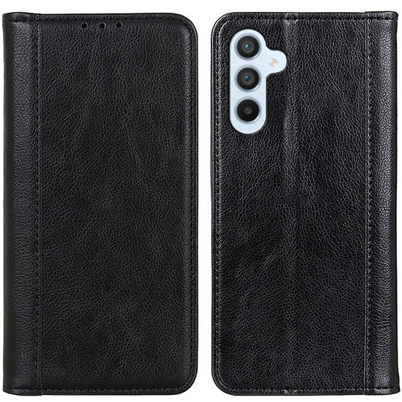 Чехол до Samsung Galaxy M34, Wallet Litchi Leather, чёрный