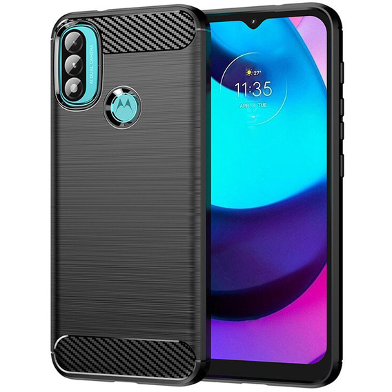 Чoхол до Motorola Moto E20/E30/E40, Carbon, чорний