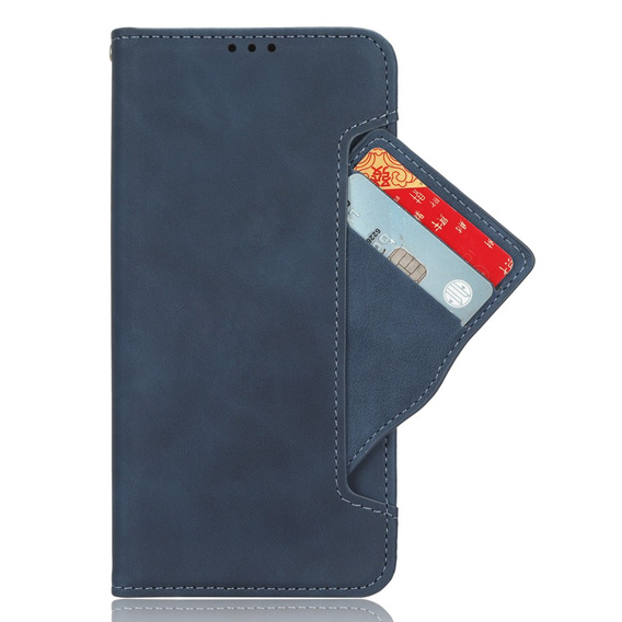 Футляр з клапаном для Oppo A40 / Oppo A40m, Card Slot, темно-синій