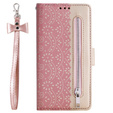 Чохол-кришка для Samsung Galaxy S20 FE/5G, Wallet Pocket Zipper Lace, рожевий