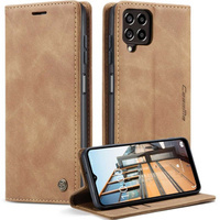 Чехол CASEME для Samsung Galaxy M33 5G, Leather Wallet Case, коричневый