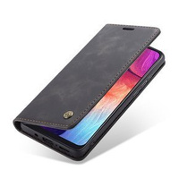 Чехол CASEME для Samsung Galaxy A50, Leather Wallet Case, чёрный