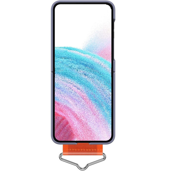 Чехол для Galaxy Z Flip 5, Strap Cover, пурпурный/оранжевый