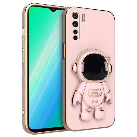 Чoхол до Oppo A91/F15, Astronaut, рожевий