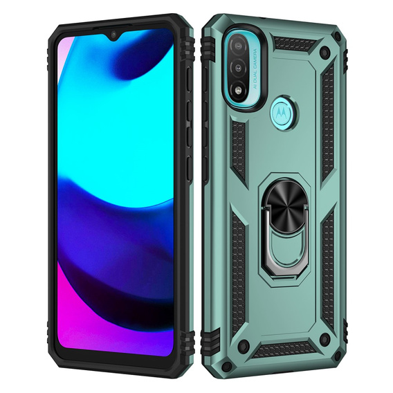 Броньований Чoхол до Motorola Moto E20/E30/E40, Nox Case Ring, зелений