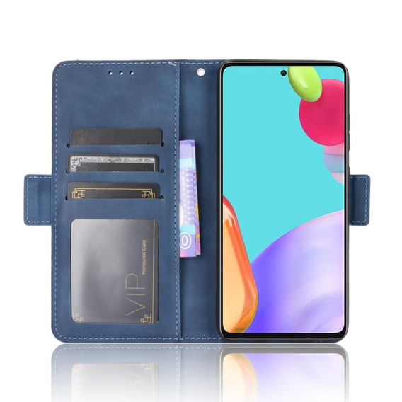 Откидной чехол для Samsung Galaxy A52 / A52s, Card Slot, синий